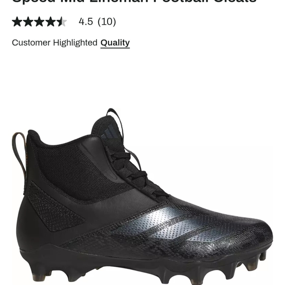 adidas Men's adizero Chaos Exotic Speed Mid Lineman Football Cleats 12 NWT - Picture 1 of 3